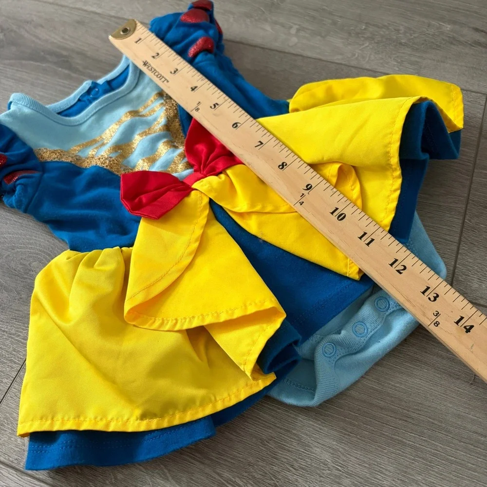 Disney Baby Snow White Princess Costume Dress Bodysuit 9-12M Halloween Cosplay